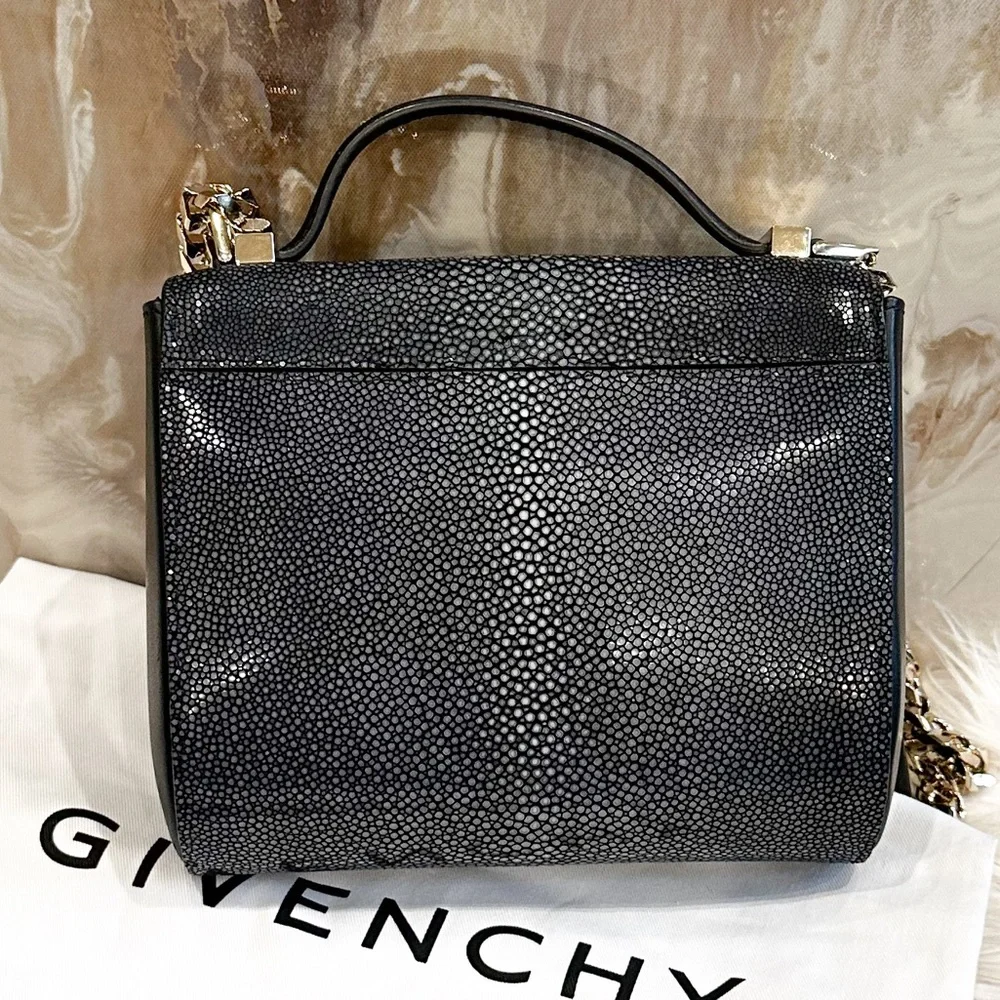 $5k Givenchy Mini Stingray Galuchat Pandora Box Chain Bag - Picture 10 of 13